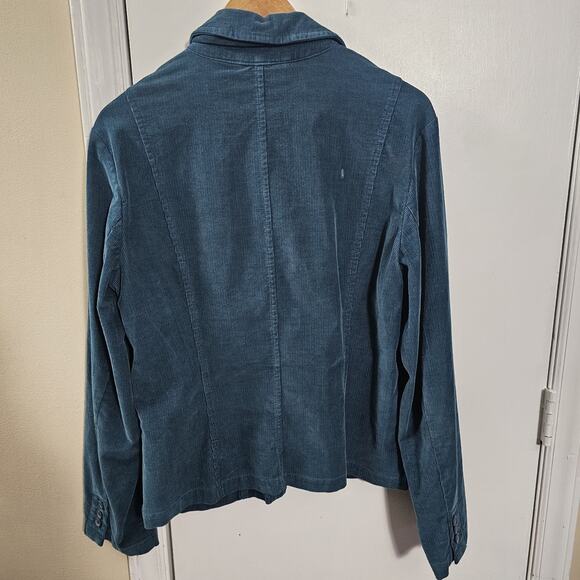 Talbots Women's Stretch Corduroy Cotton Long Sleeve Button Up Jacket Sz 18 - Picture 4 of 5